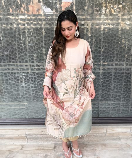 Floral Pastel Printed 3-Piece Suit Set